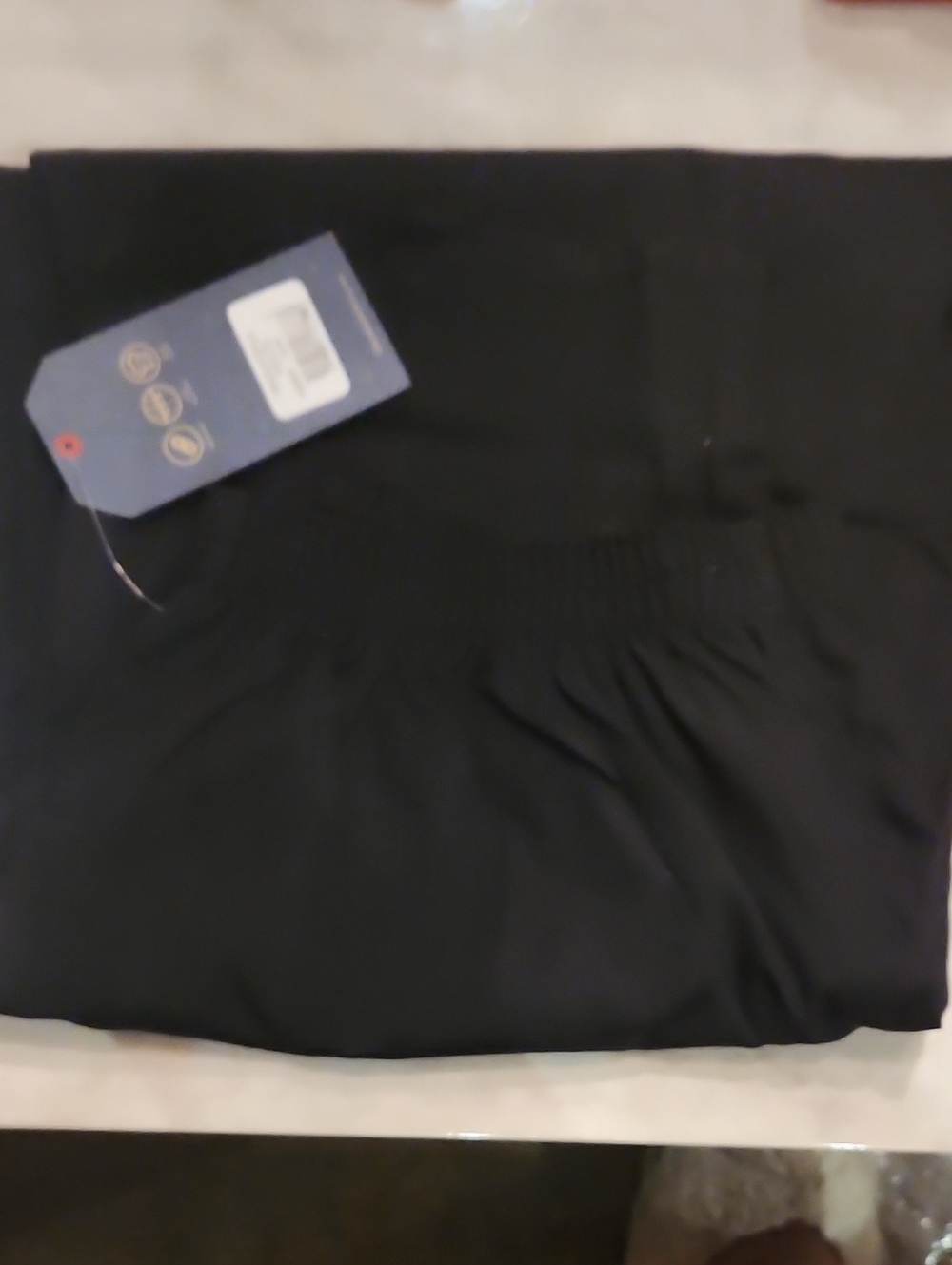 Black Women’s Scrub Bottoms — Classic Stretch Comfort Waist Band Size Large Pet